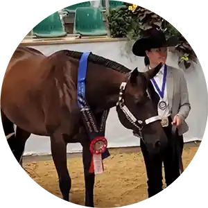 Horse show exhibitor Vanessa